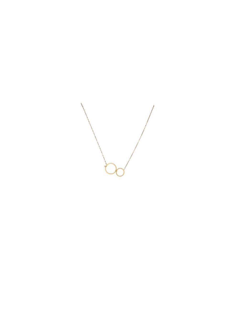 Women Unbranded Gold Interlocking Circles Necklace One Size